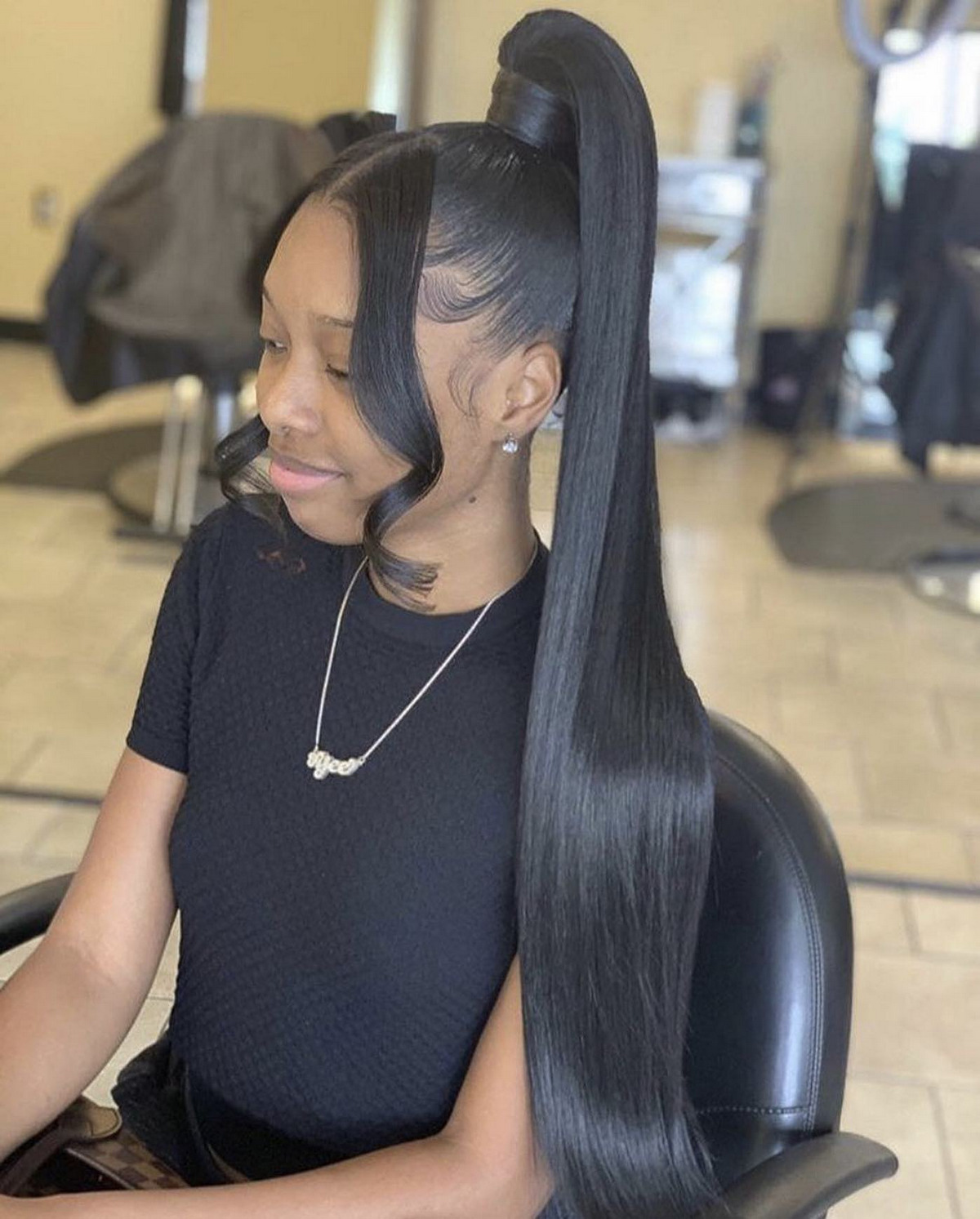 Two-Sided Frontal Ponytail