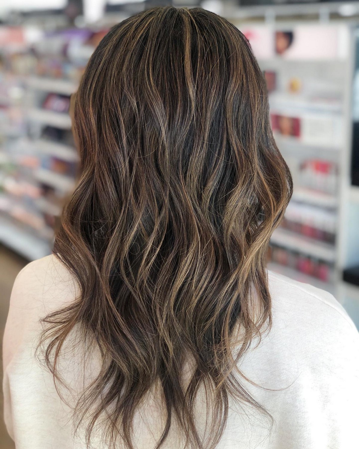 Dark Brown Hair With Honey Brown Highlights