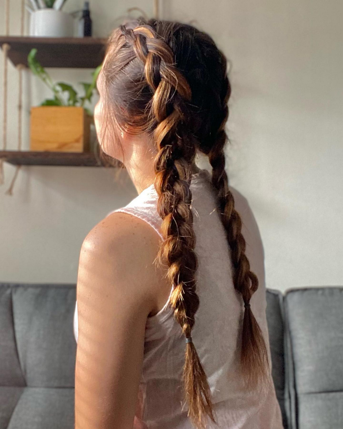 Two Braids Sporty Look
