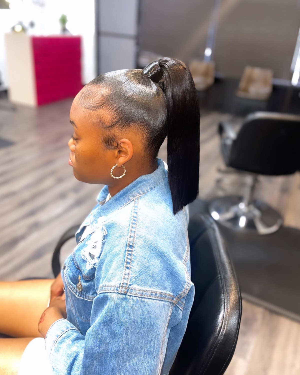 Blunt Cut Ponytail
