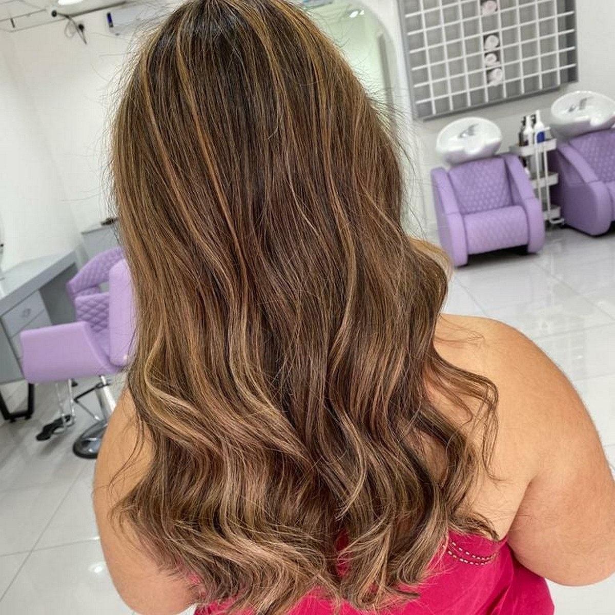 Dark Brown Hair With Light Caramel Highlights
