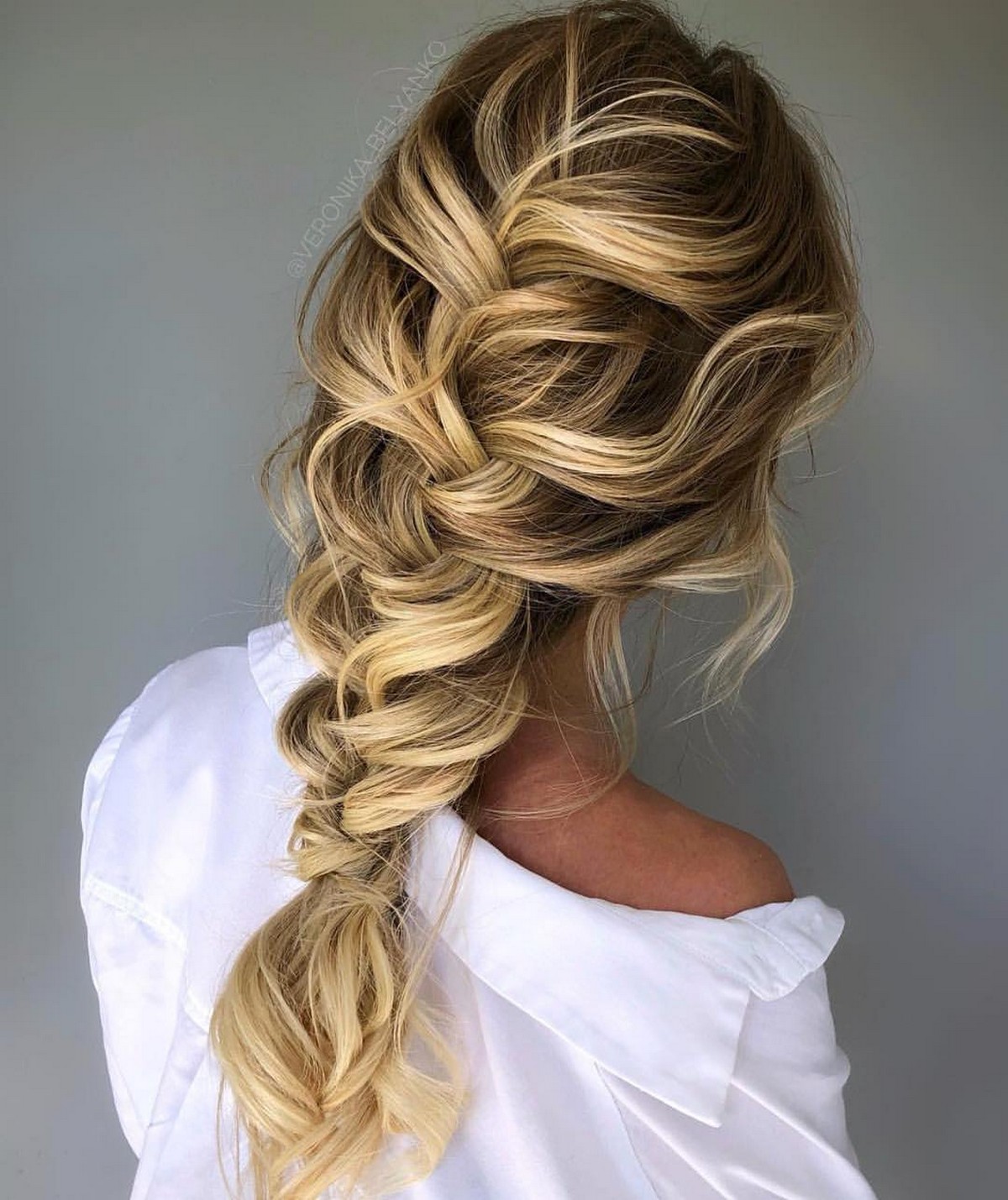 Messy French Braid