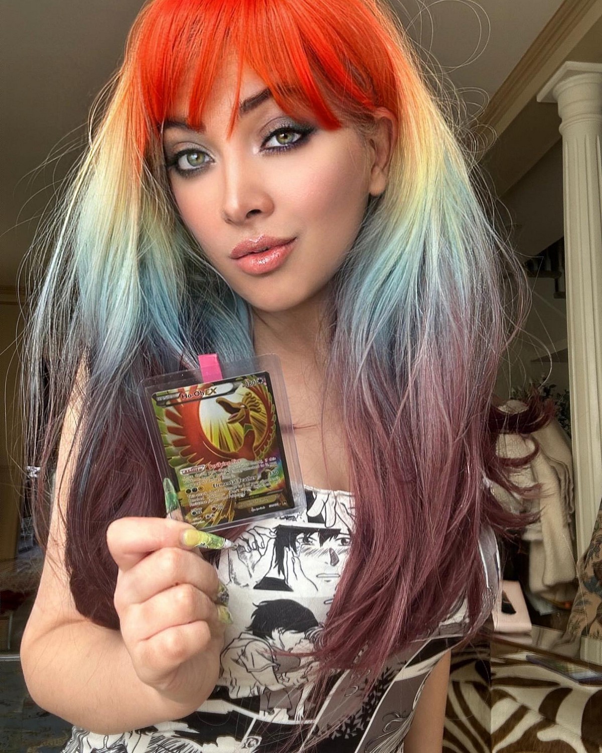 Rainbow Layers And Wispy Bangs