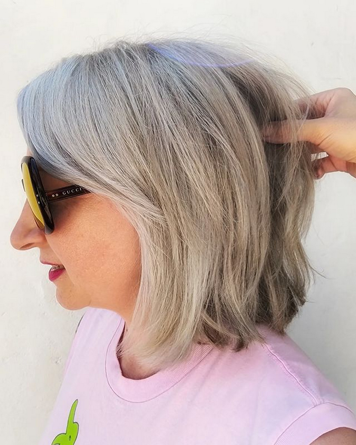 Gray Bob With Soft Layers