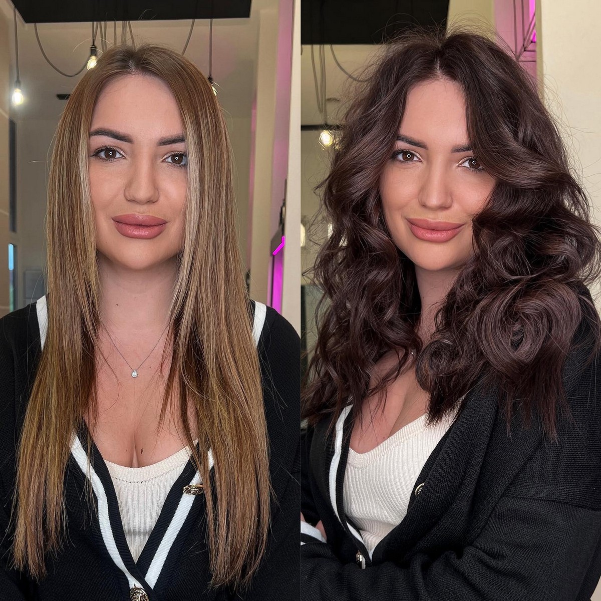 Mid-Length Hair With Voluminous Makeover