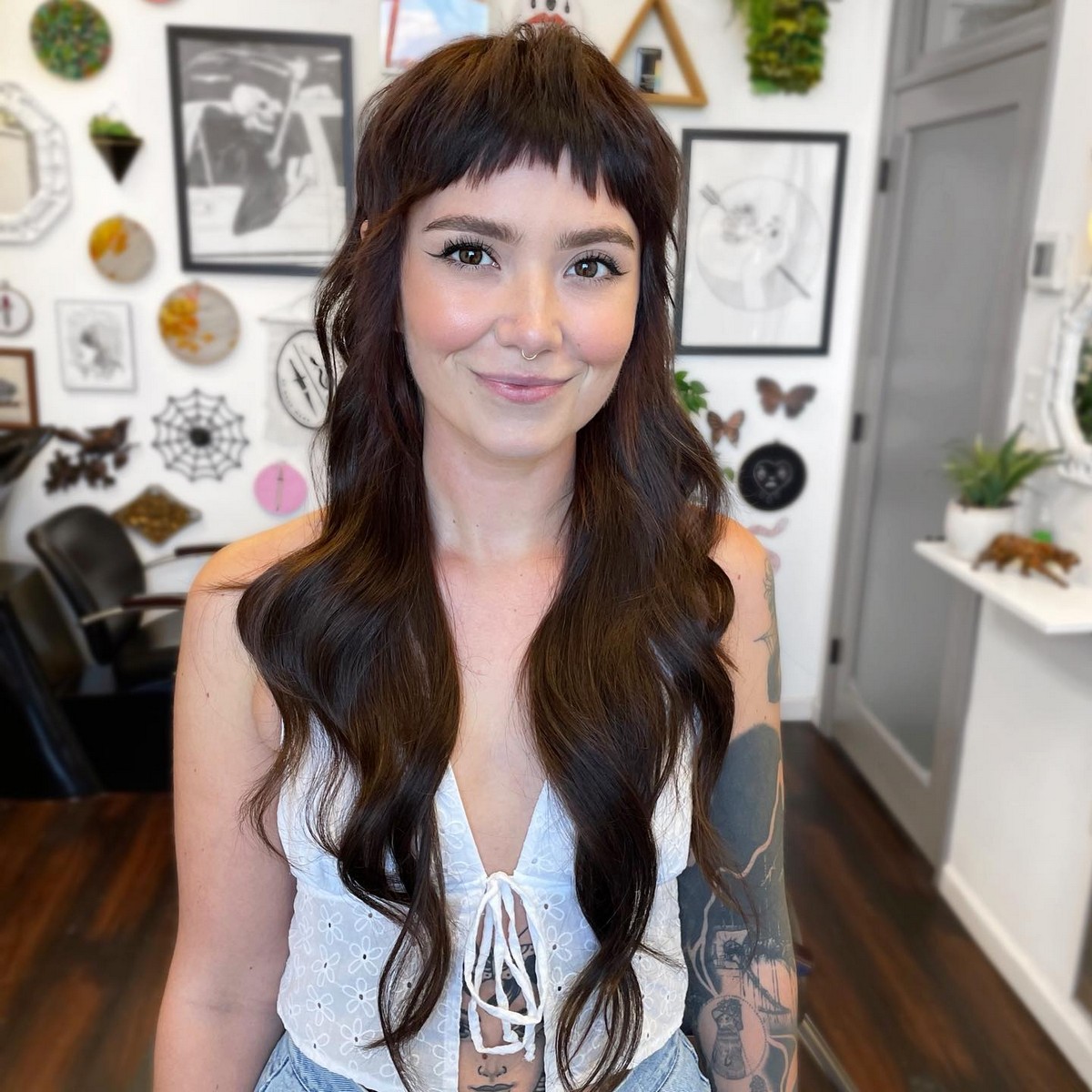 Long Mullet And Textured Micro Bangs