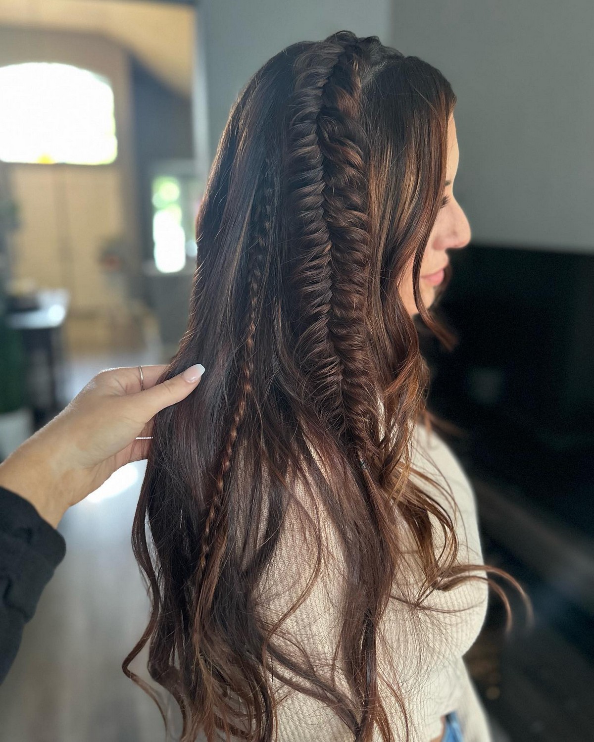 Fishtail Side Braids