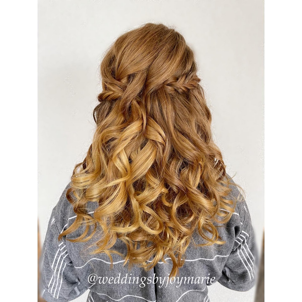 Half Up, Half Down Braid With Thick Curly Hair