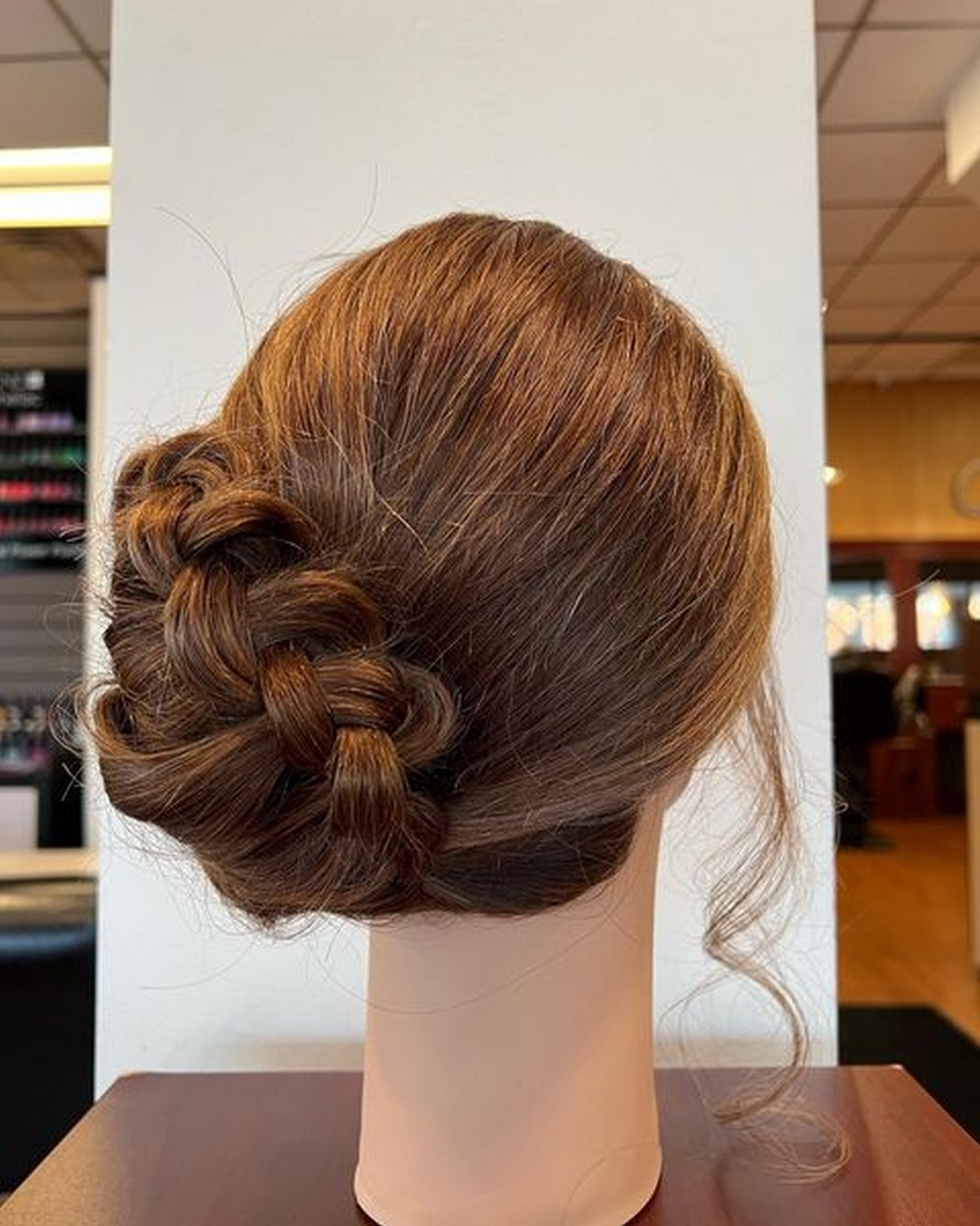 Braid Low Updo On The Side