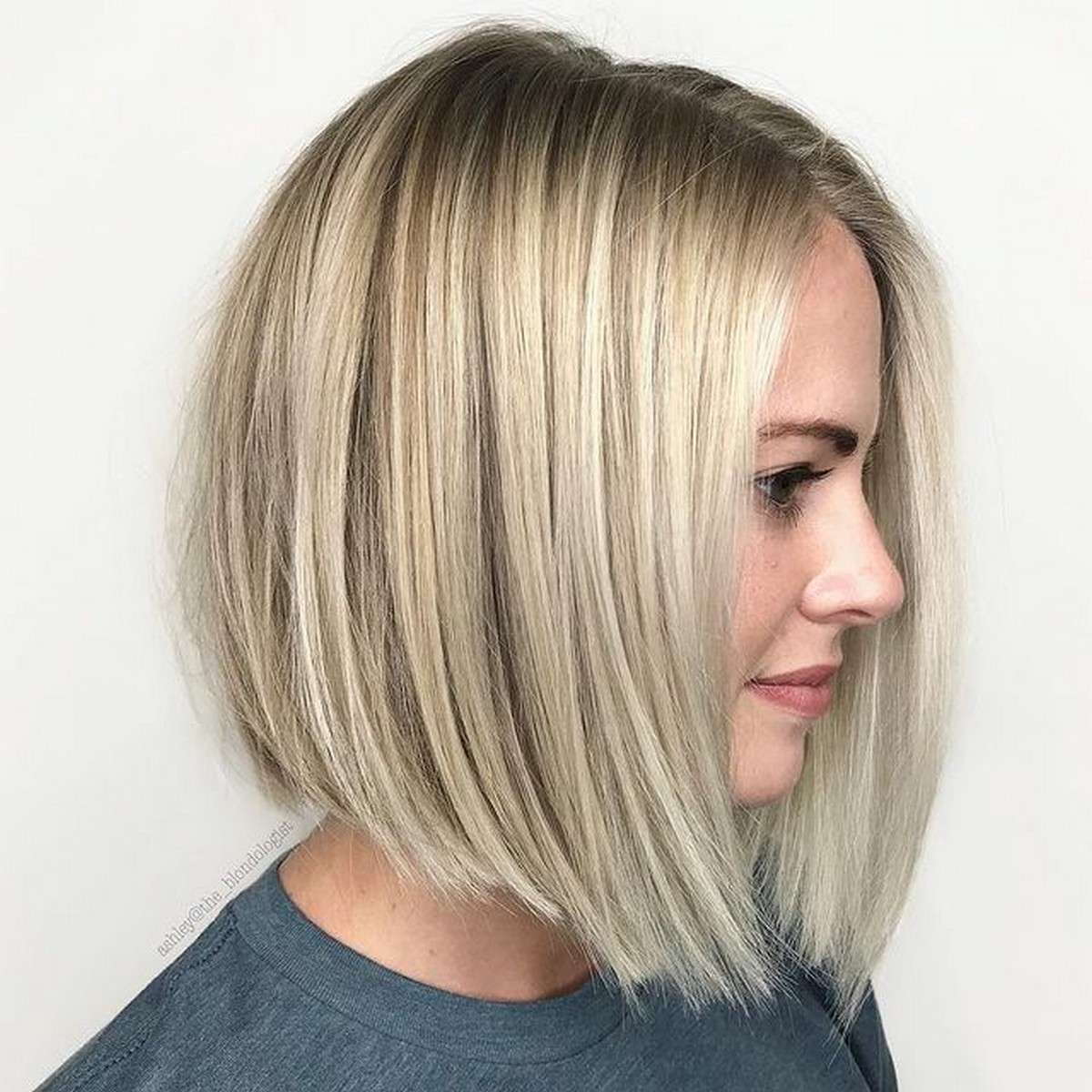 Ash Blonde A-Line Bob