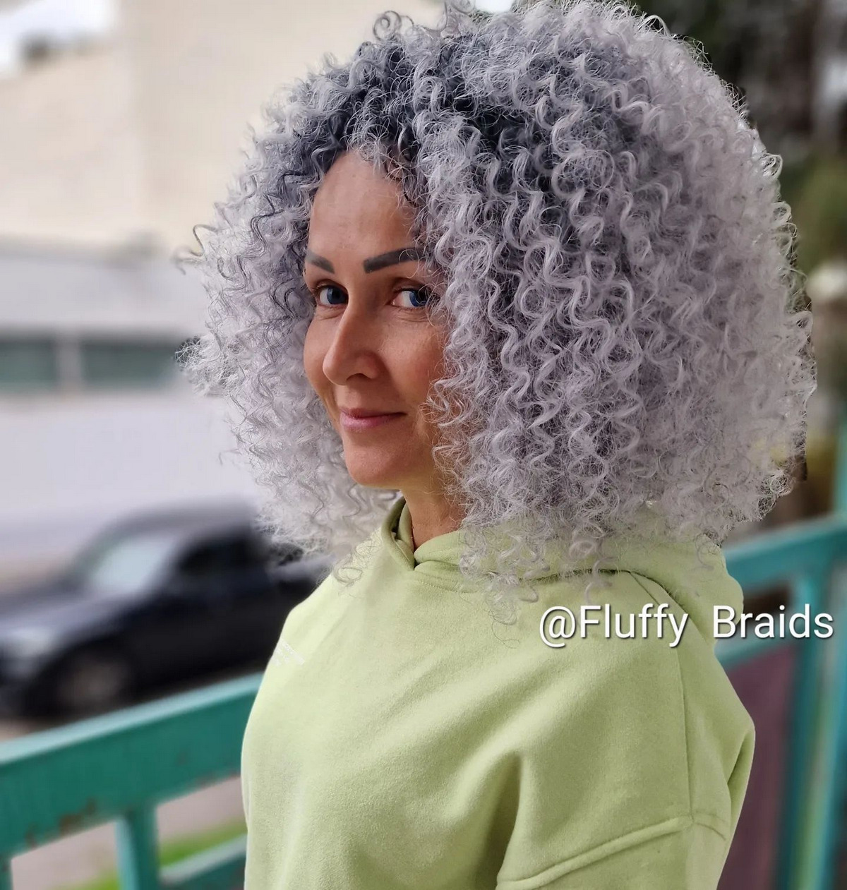 Ash Crochet Curly Hair 