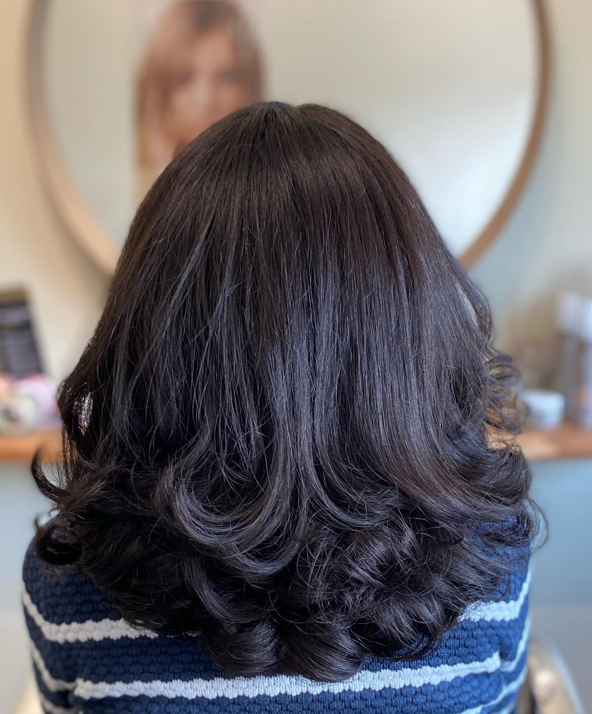 Layer Curl Ends Thick Hair