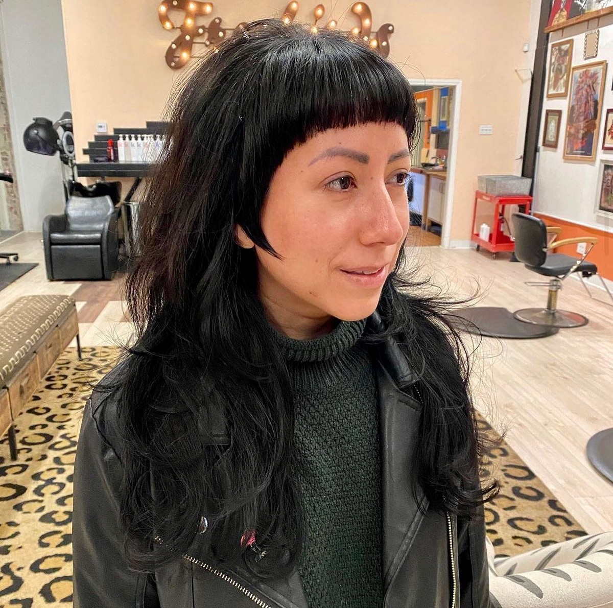 60s Shag With Arched Bangs