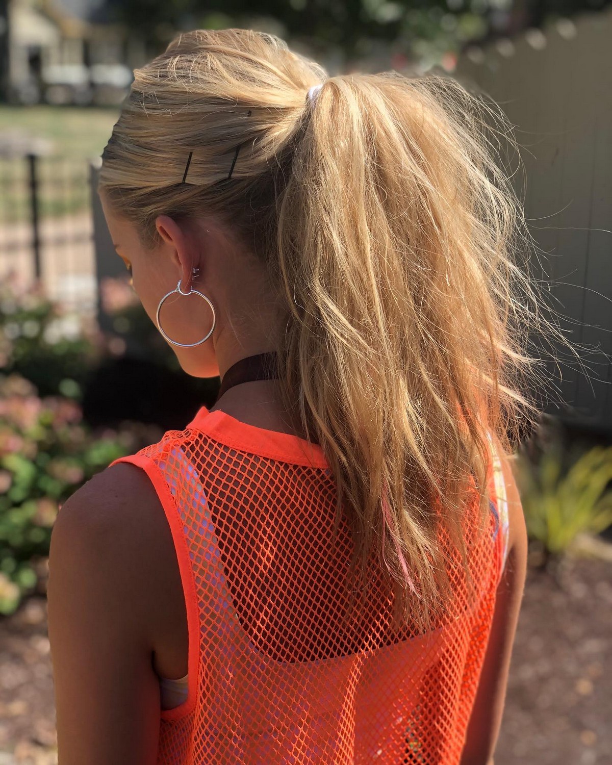 Teased Ponytail