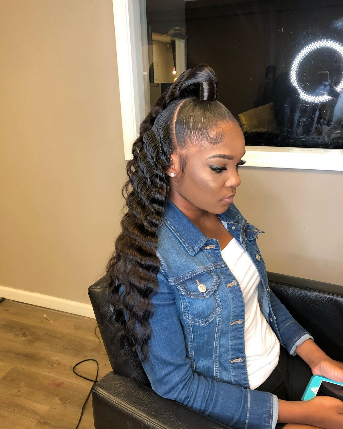 Crimped Ponytail