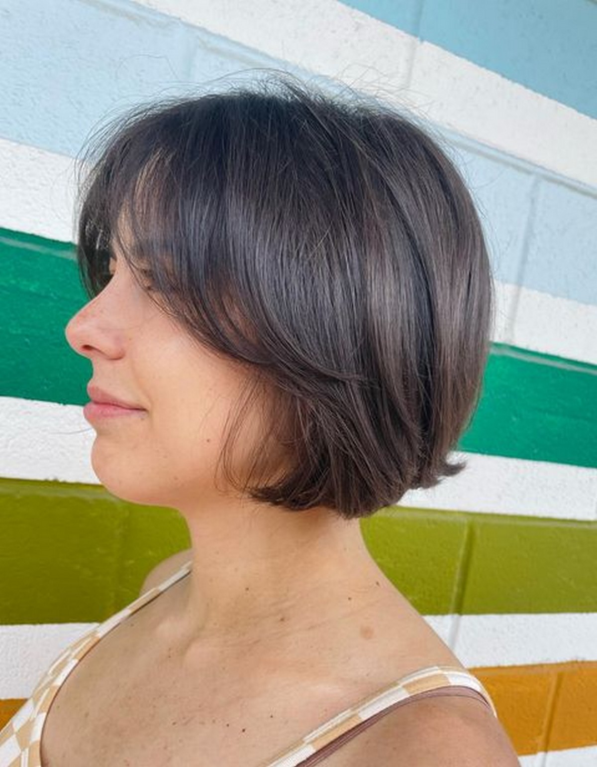 Chic Bob With Curtain Bangs