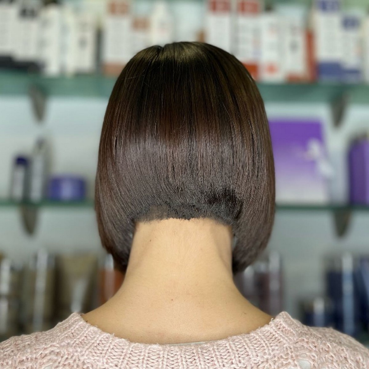 Undercut Blunt Cut Bob In The Back Hair
