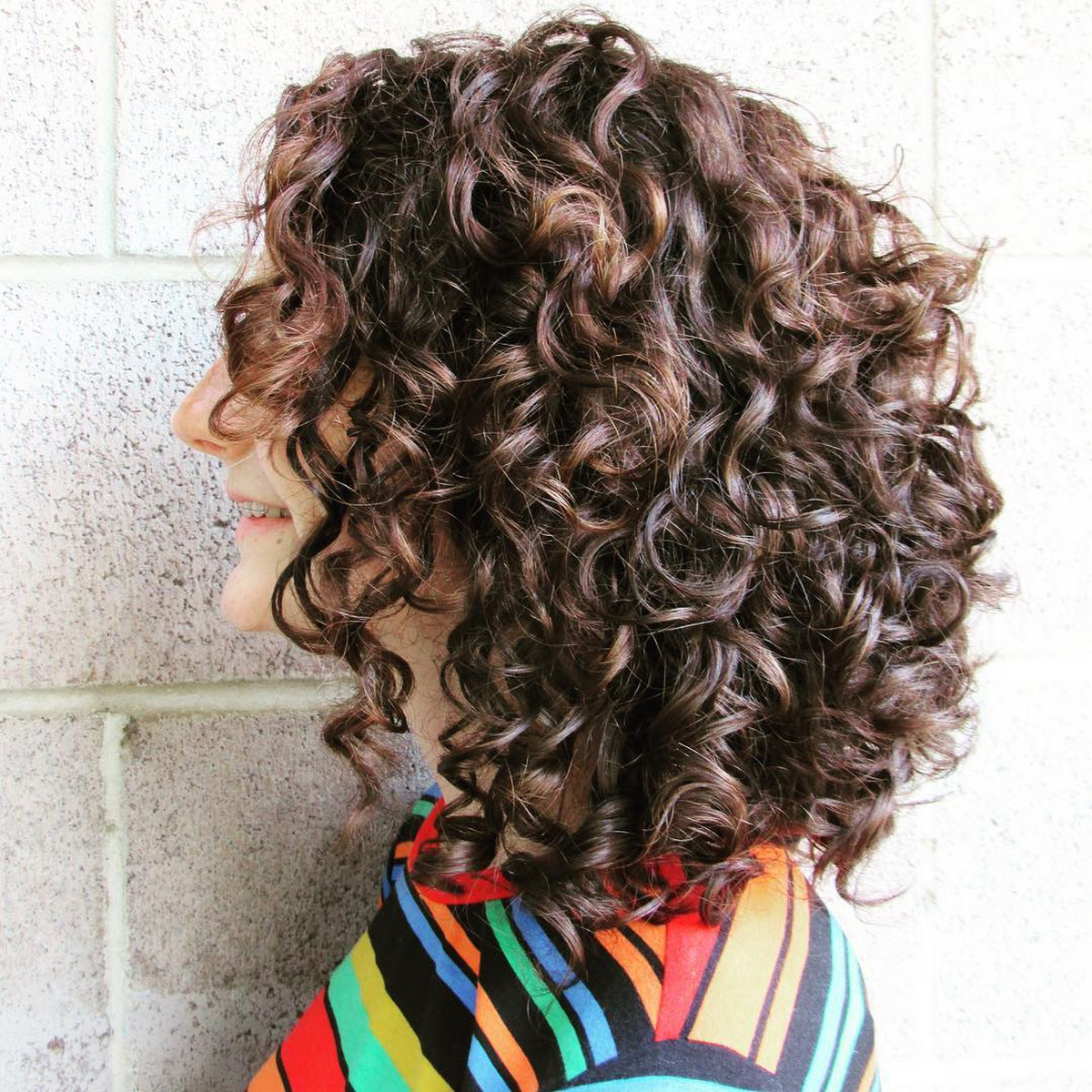 Chocolate Brown Bob With Luscious Curls
