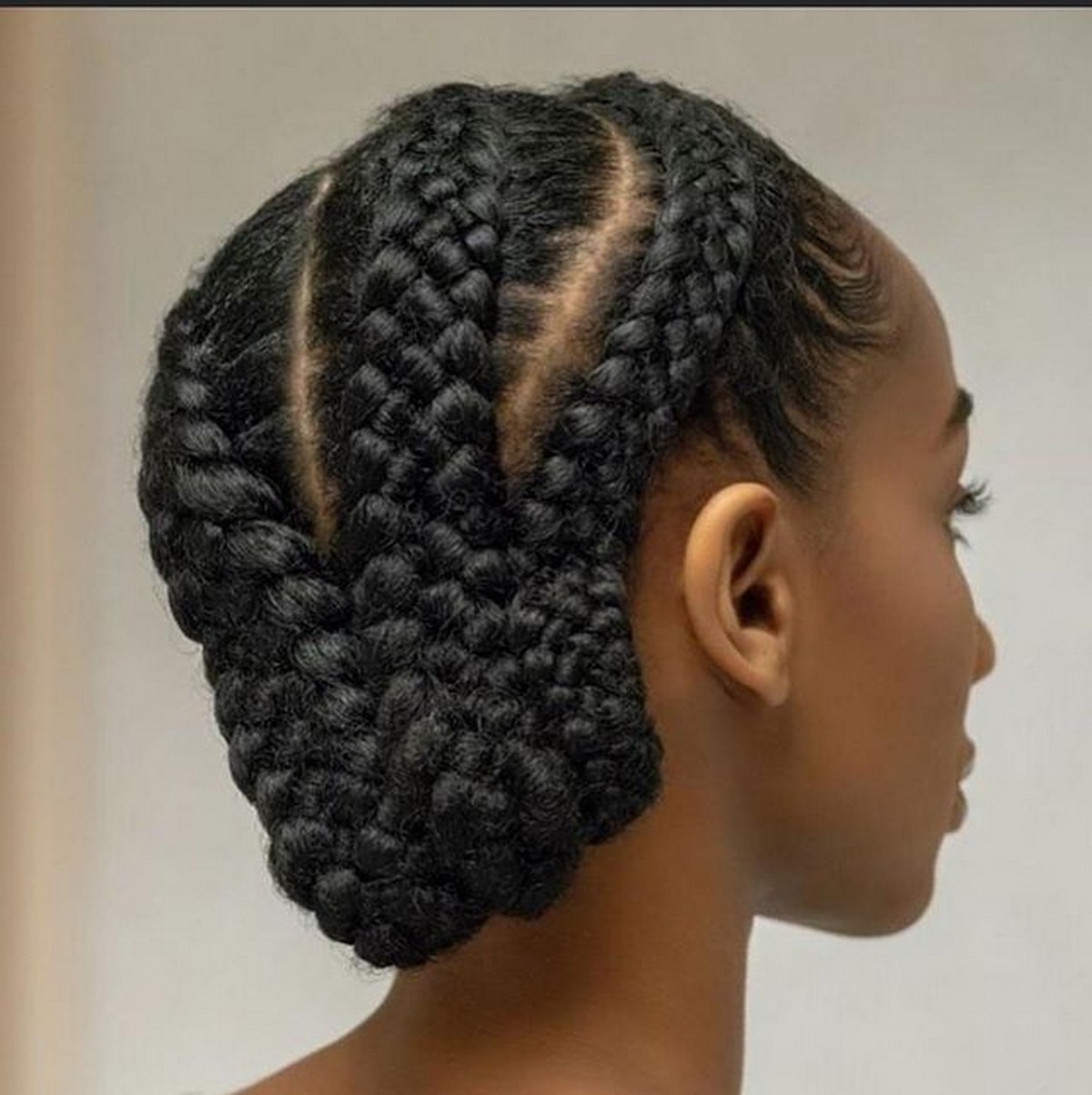 Cornrow Braid Updo Hair