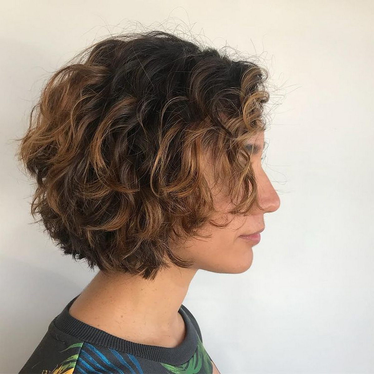 Short-Stacked Curly Bob