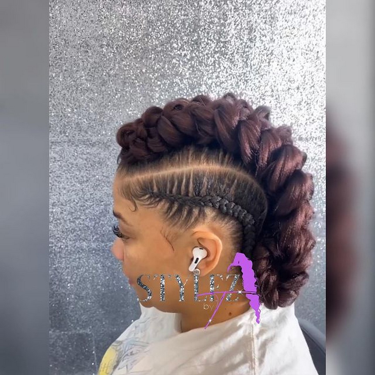 Mohawk Braid Updo