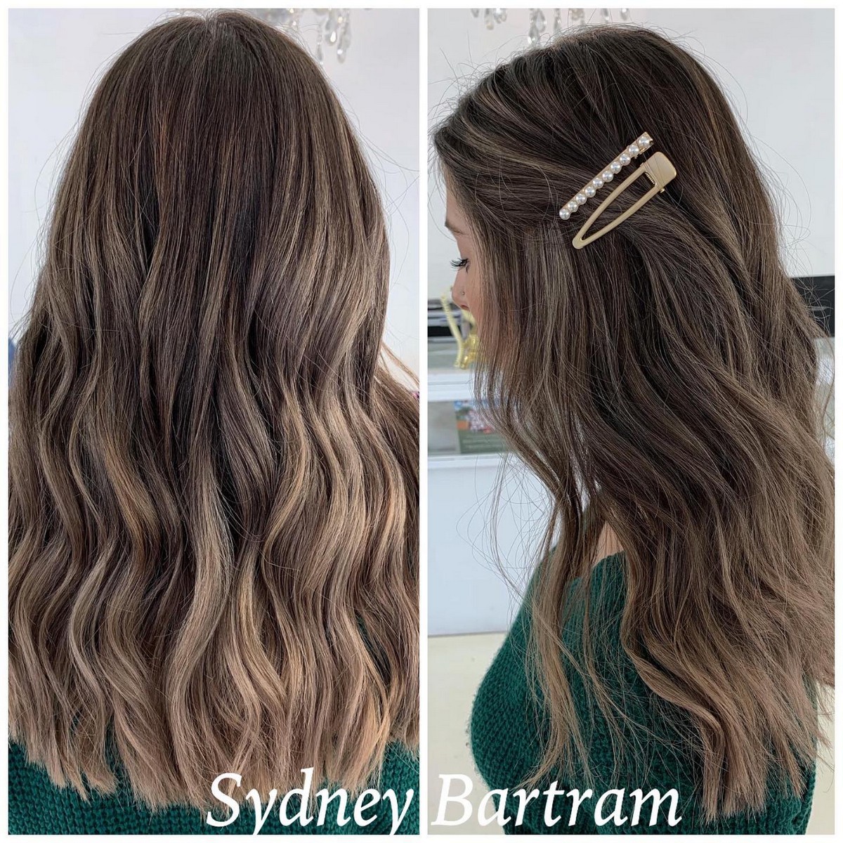 Dark Brown Hair With Sun-Kissed Balayage Highlights