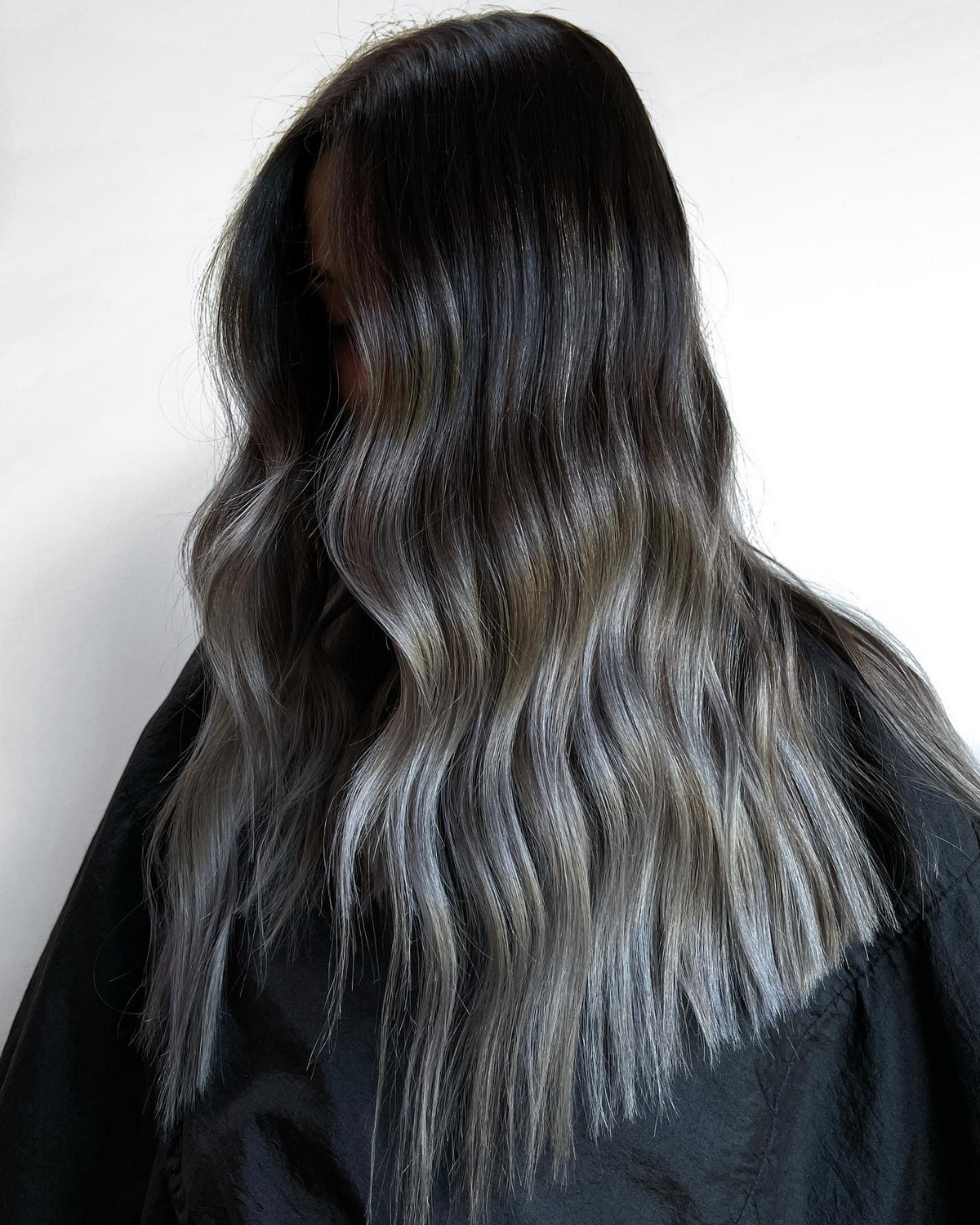 Gray Silver Balayage