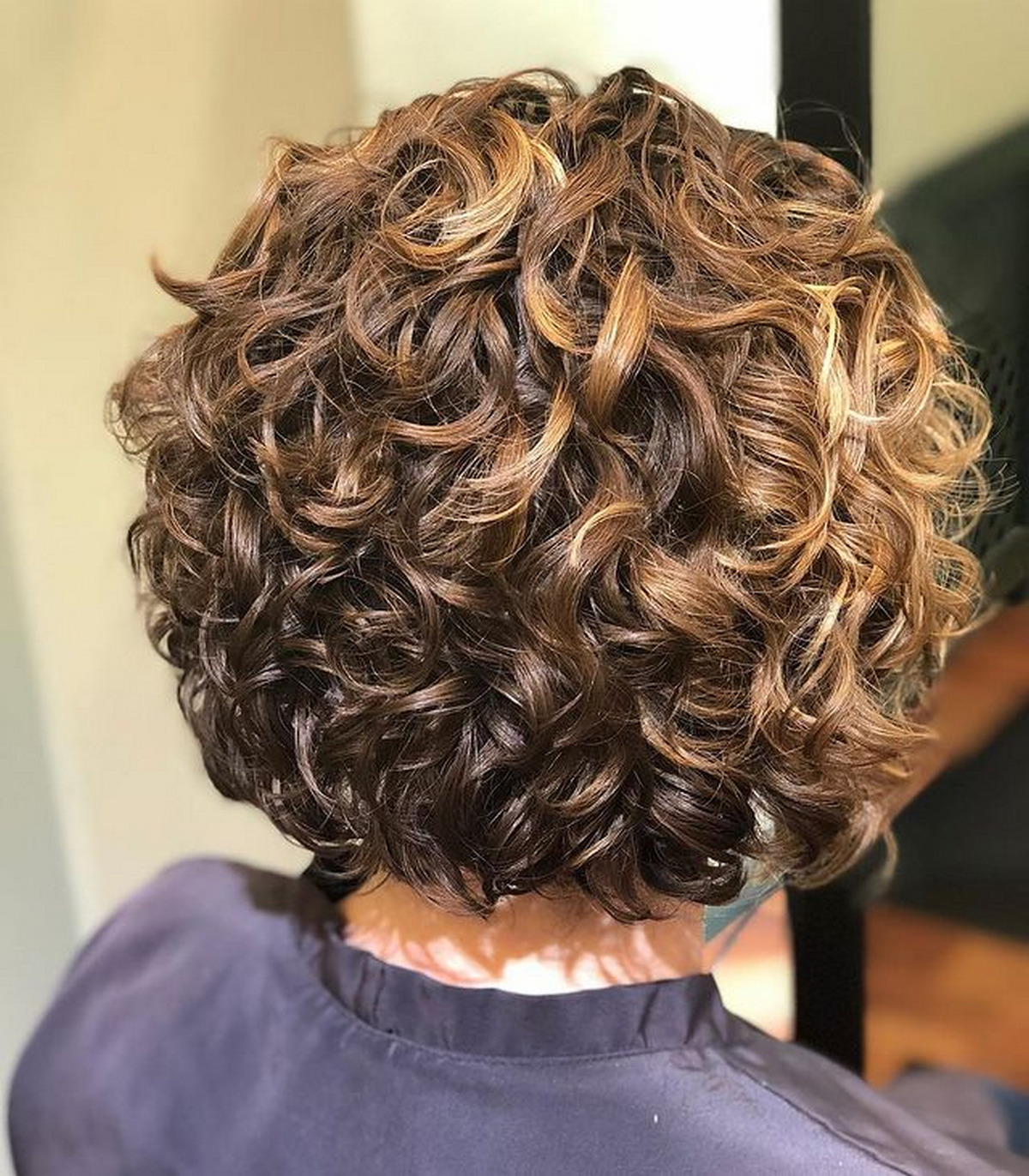 Rounded Bob With Glazed Curls