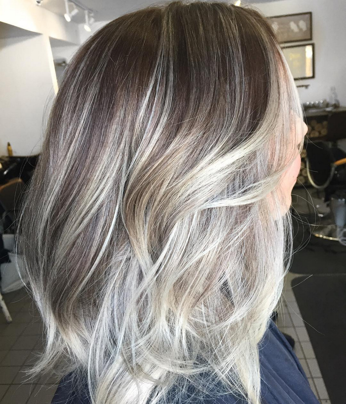 Blonde Gray Lob