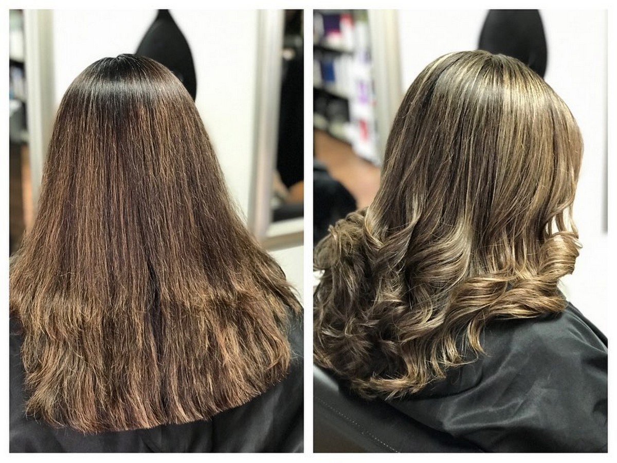 Dark Brown Hair With Honey-Blonde Babylights Highlights