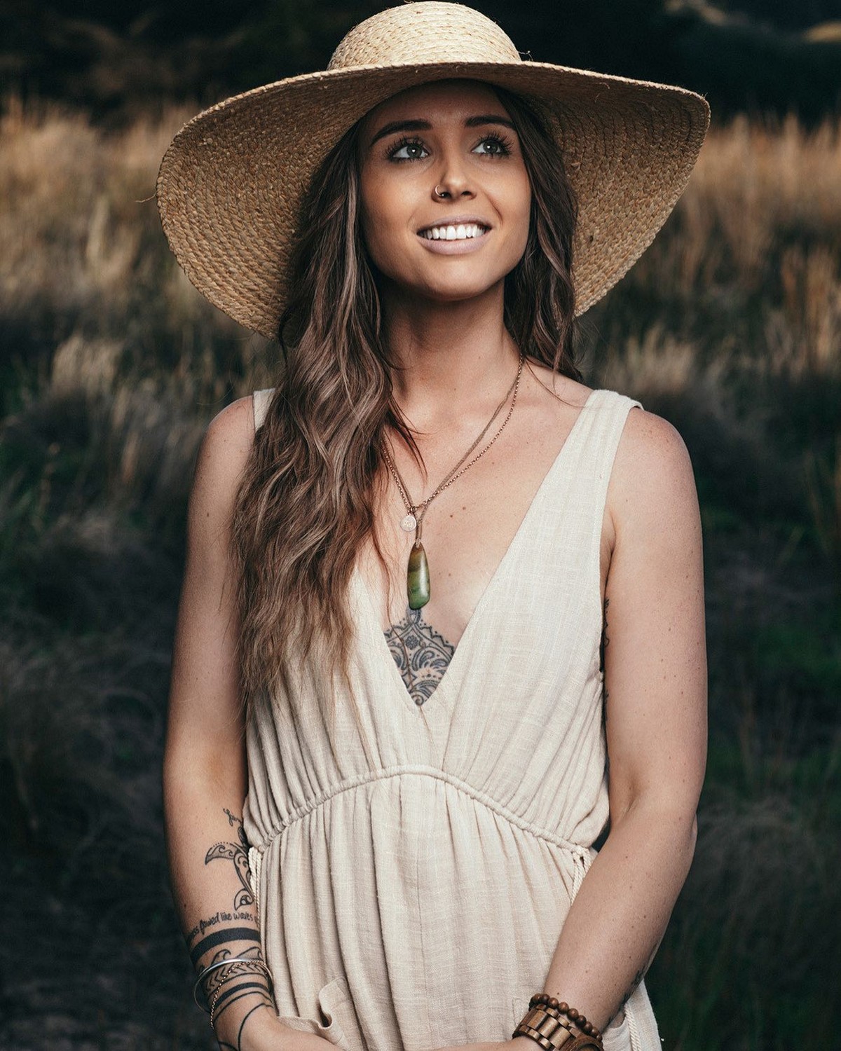 Beach Waves With A Hat