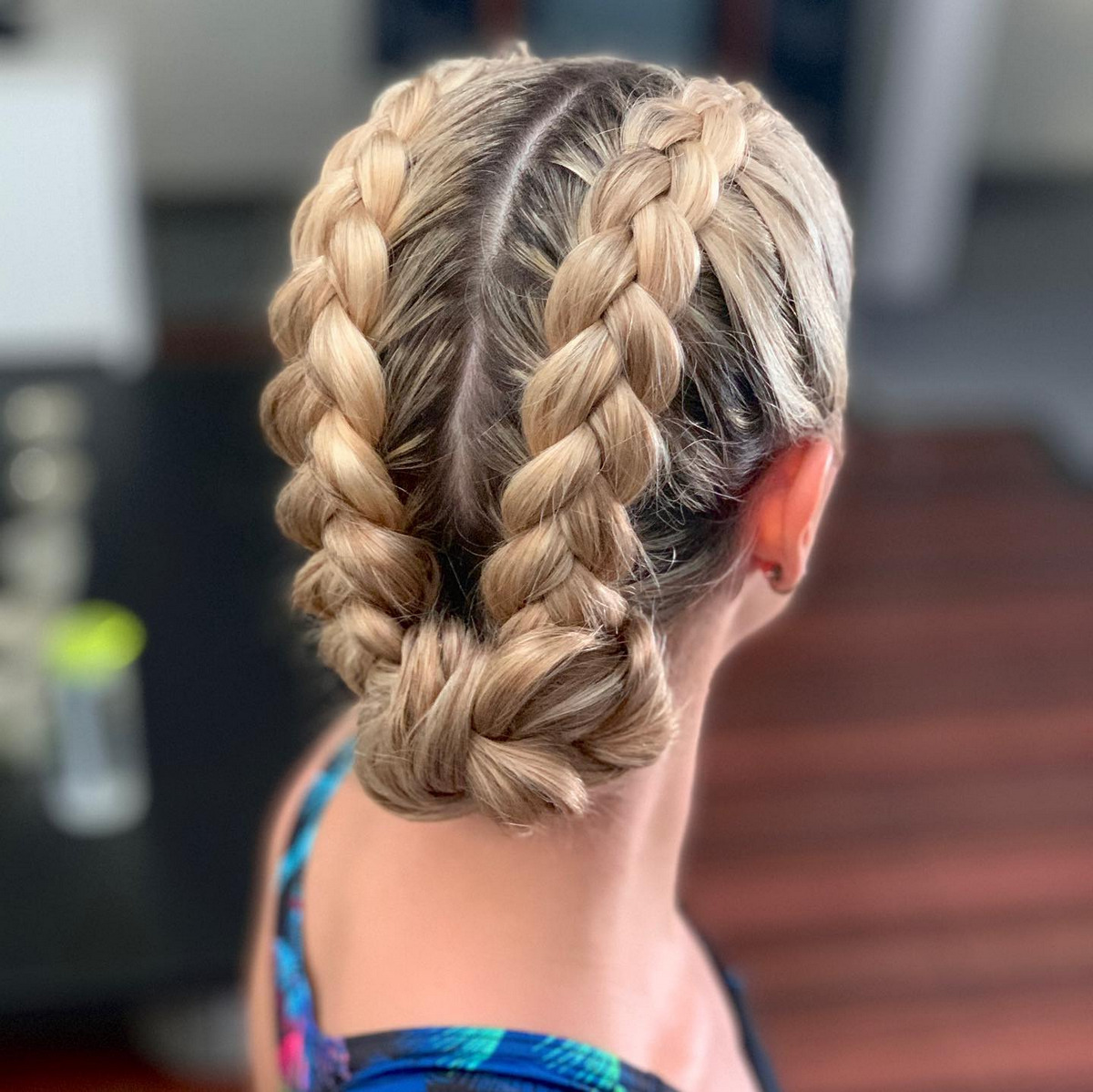 Dutch Braids Into a Bun