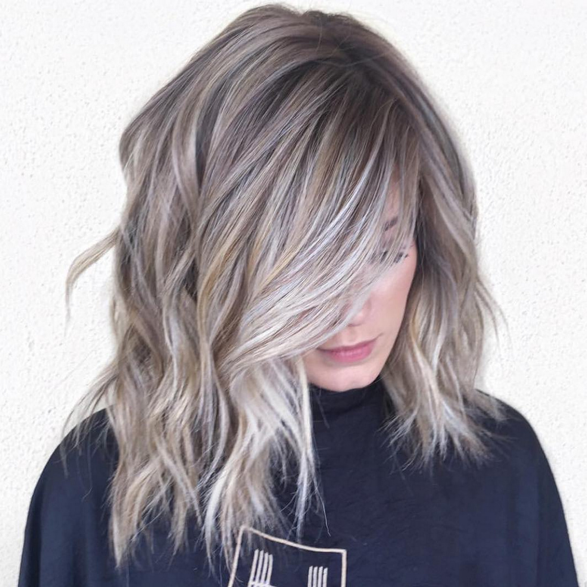 Ash Bronde Balayage with Golden Babylights