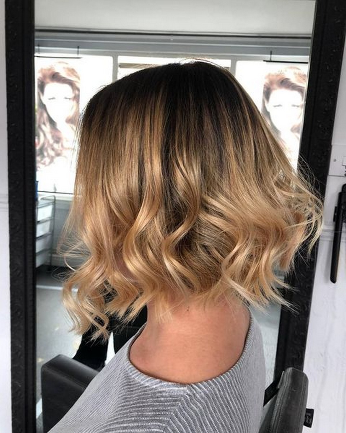 Blonde Bob With Choppy Layers And Ombre