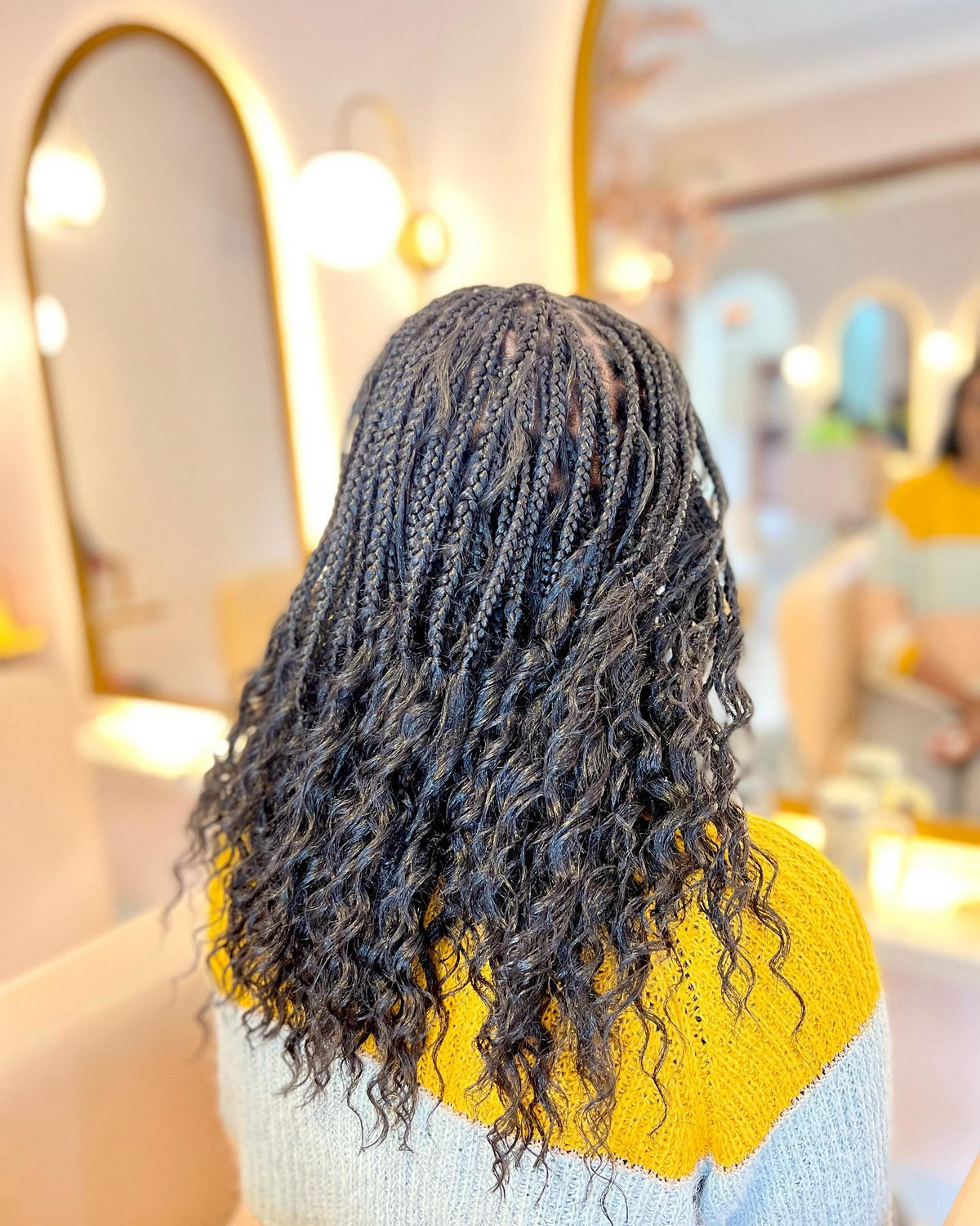 Half Braid, Half Curly Hair