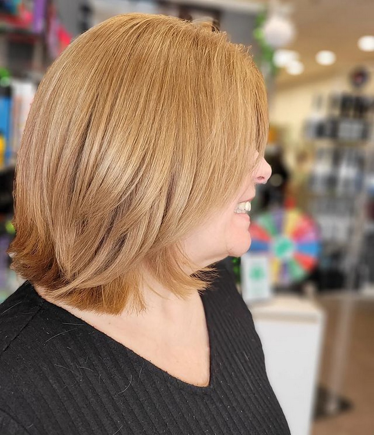 Layered Bob With Textured Ends