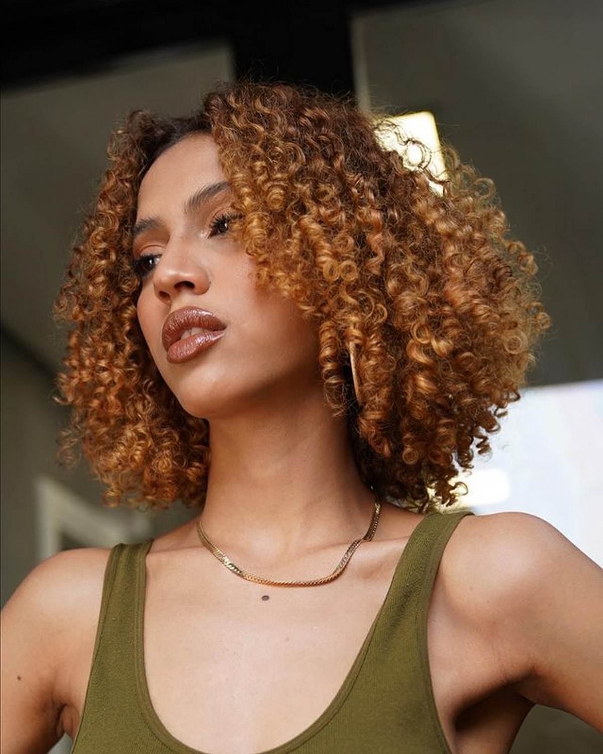 Red Spiral Curls