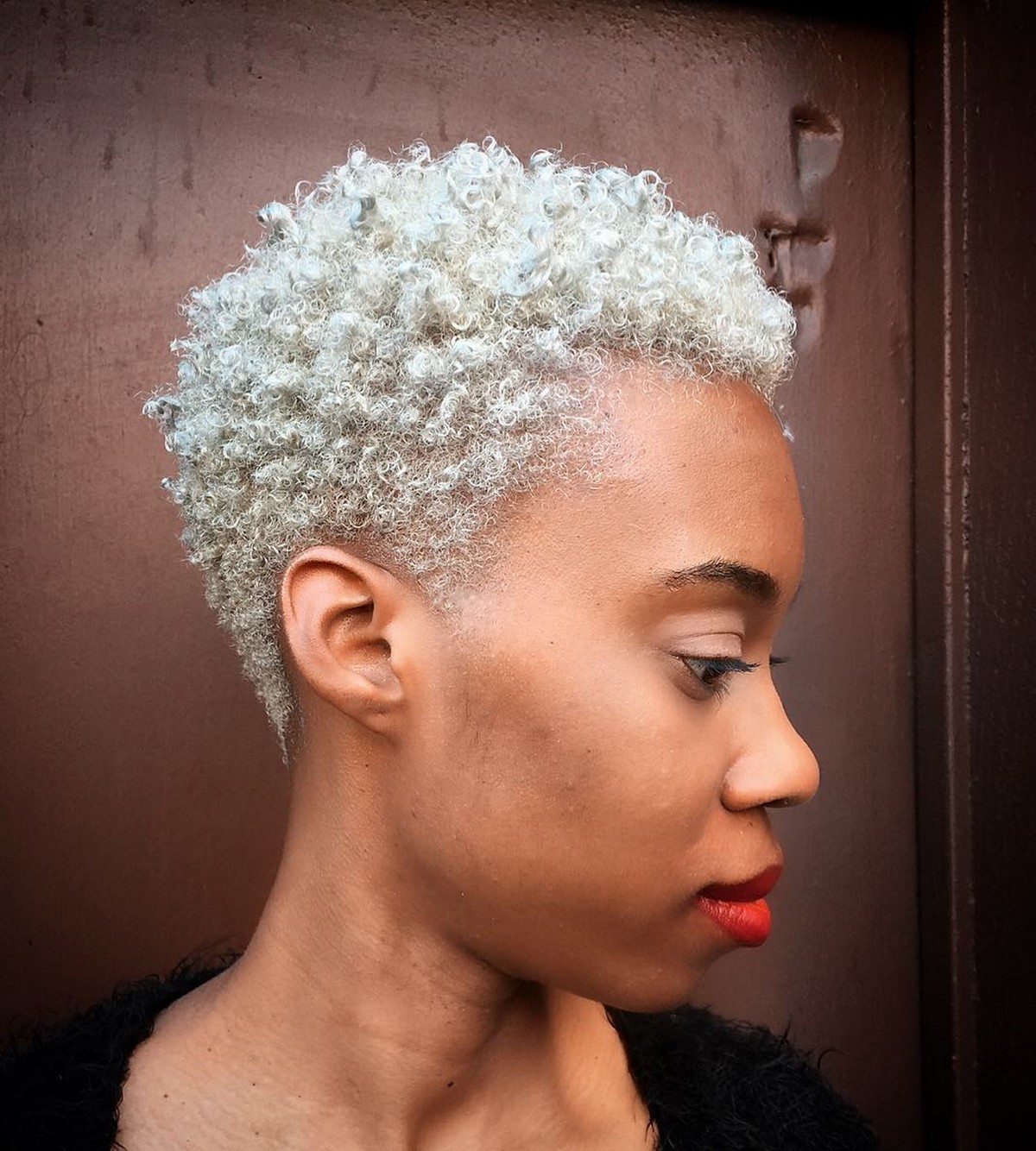 Soft Blonde Afro