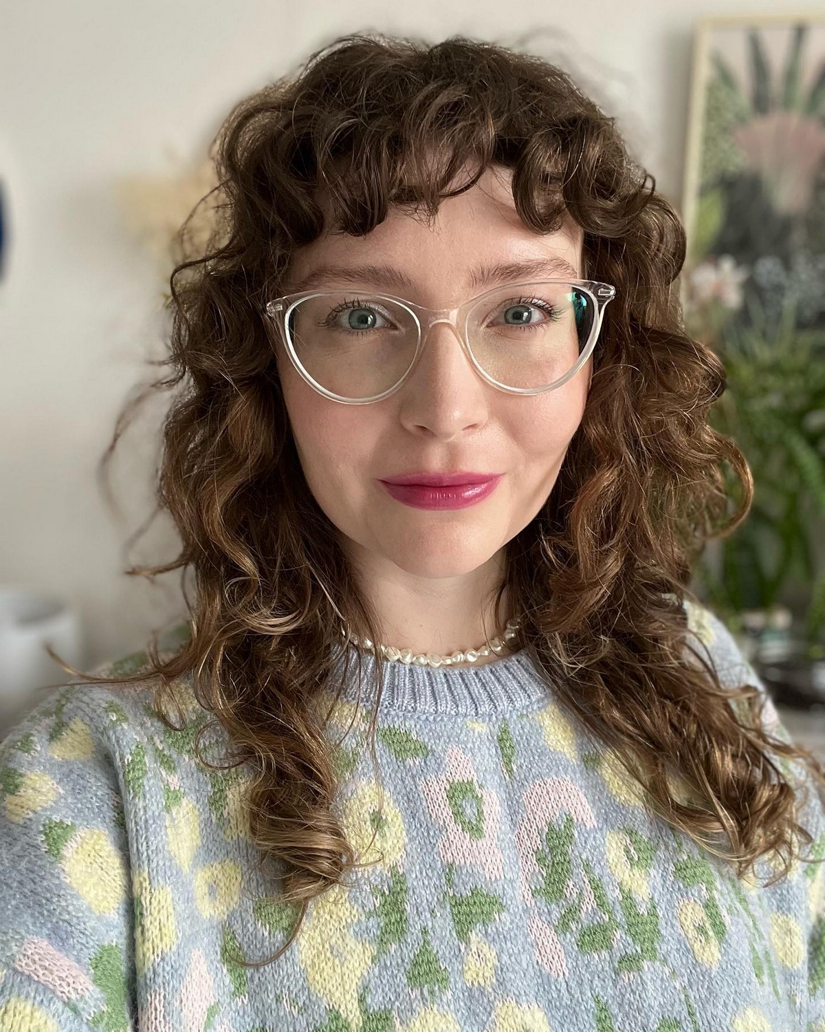 Full Curly Shaggy Wolf-Cut Hair