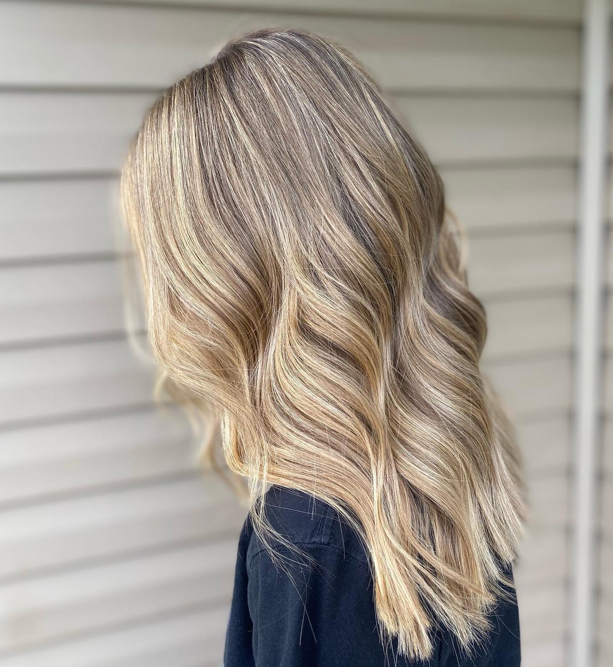 Honey Blonde Babylights On Black Hair