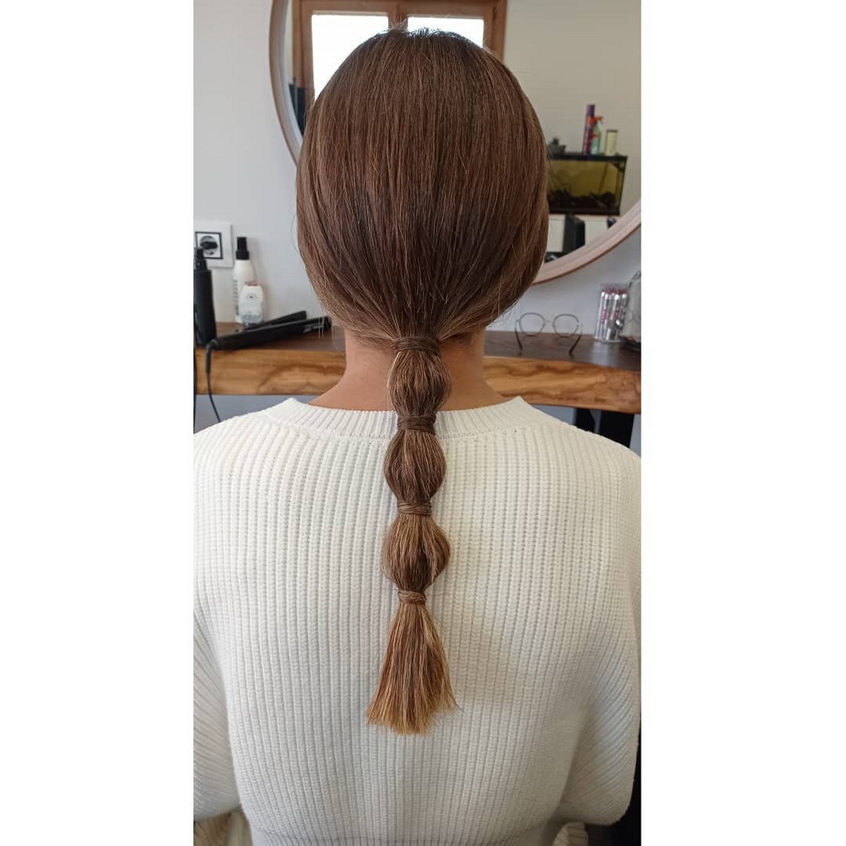 Low Bubble Ponytail