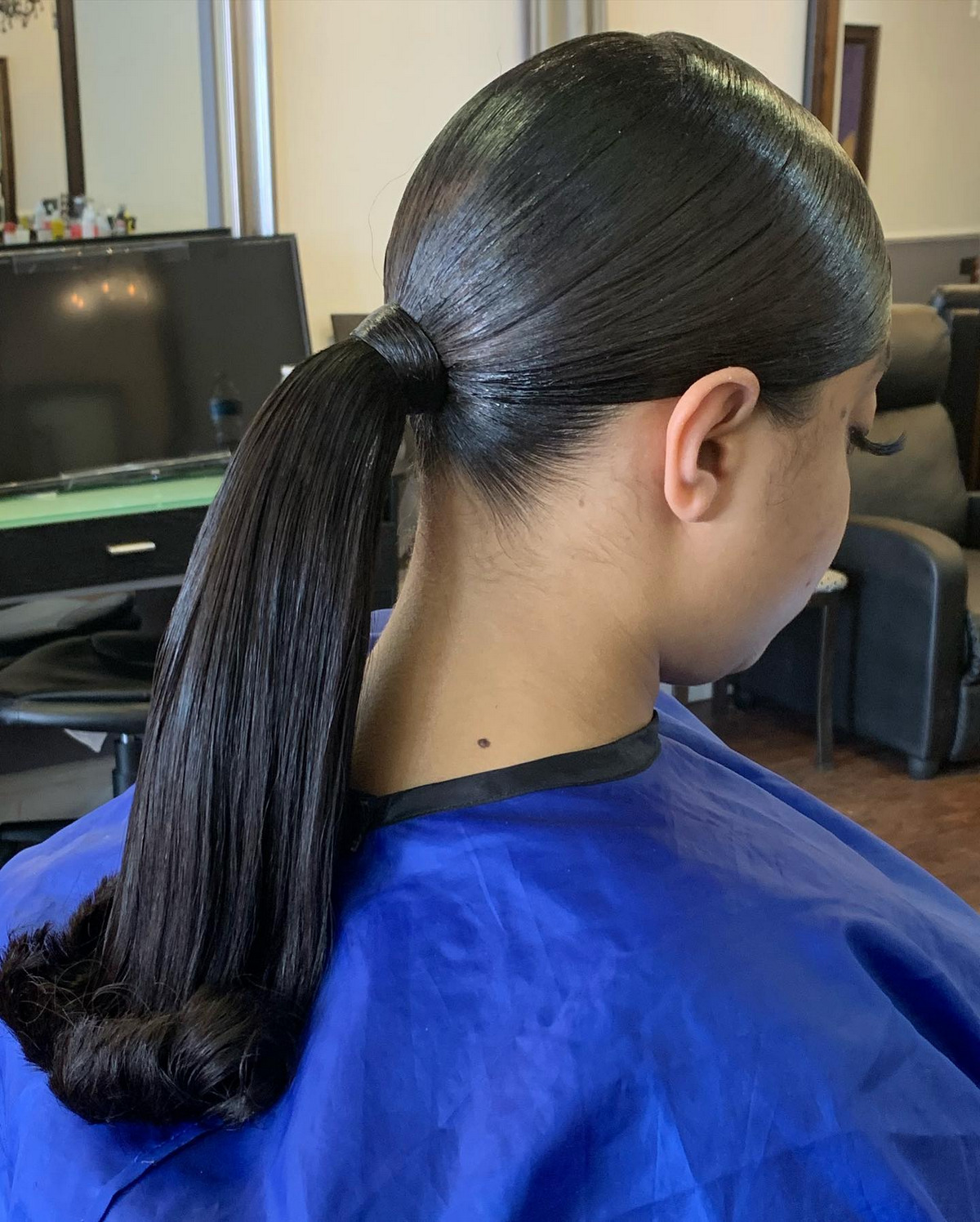 Sleek Low Ponytail