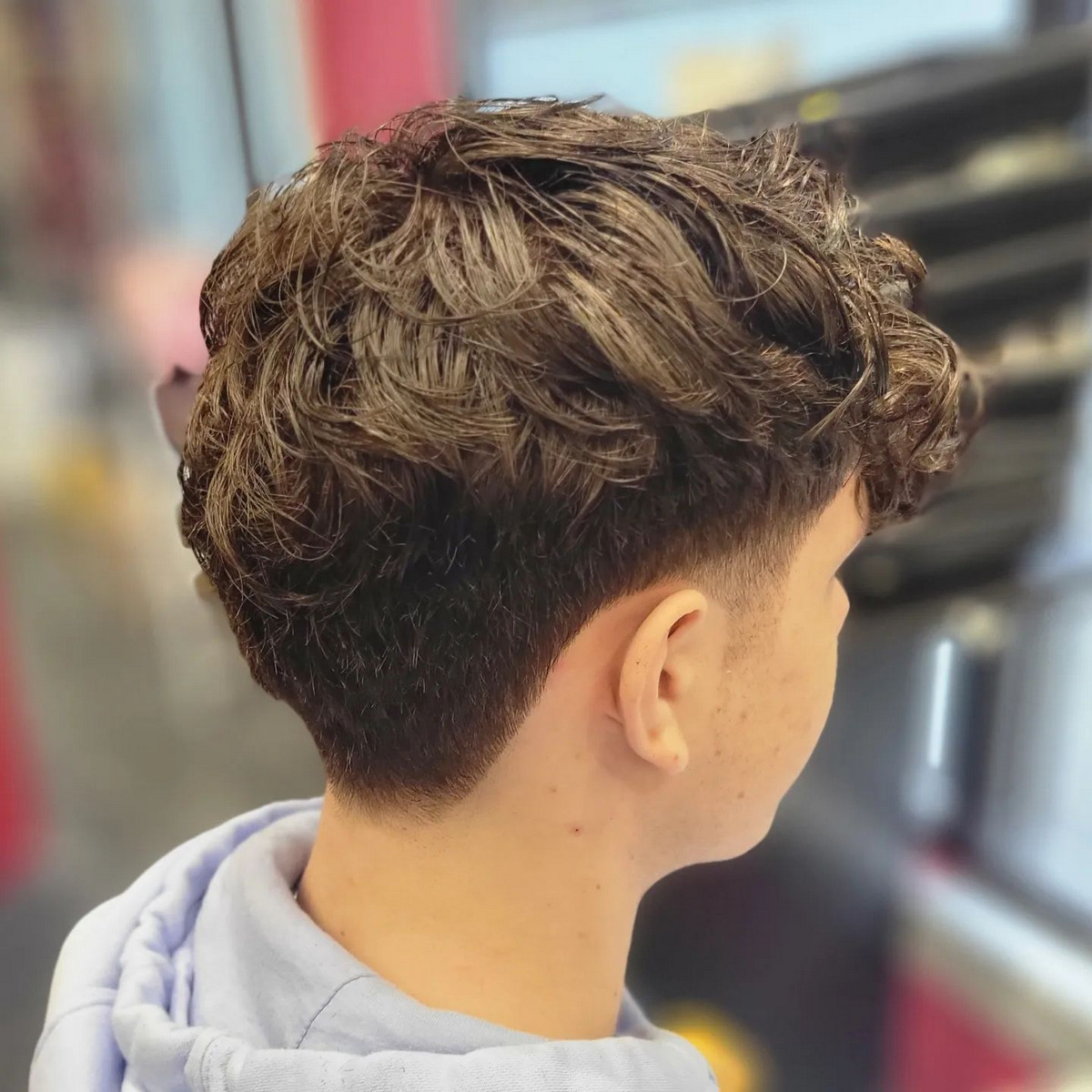 Top Bushy Hair With Light Curls