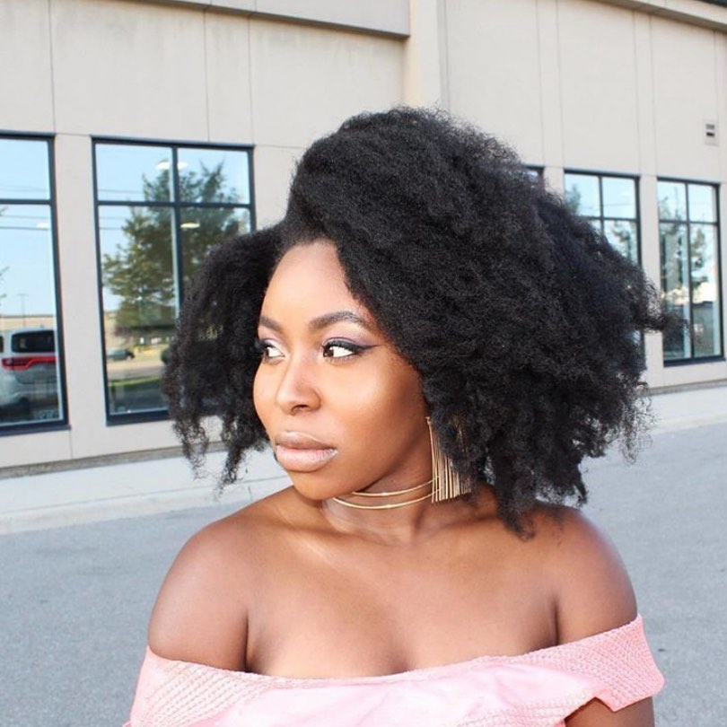 Dryness and shrinkage of 4A hairstyle