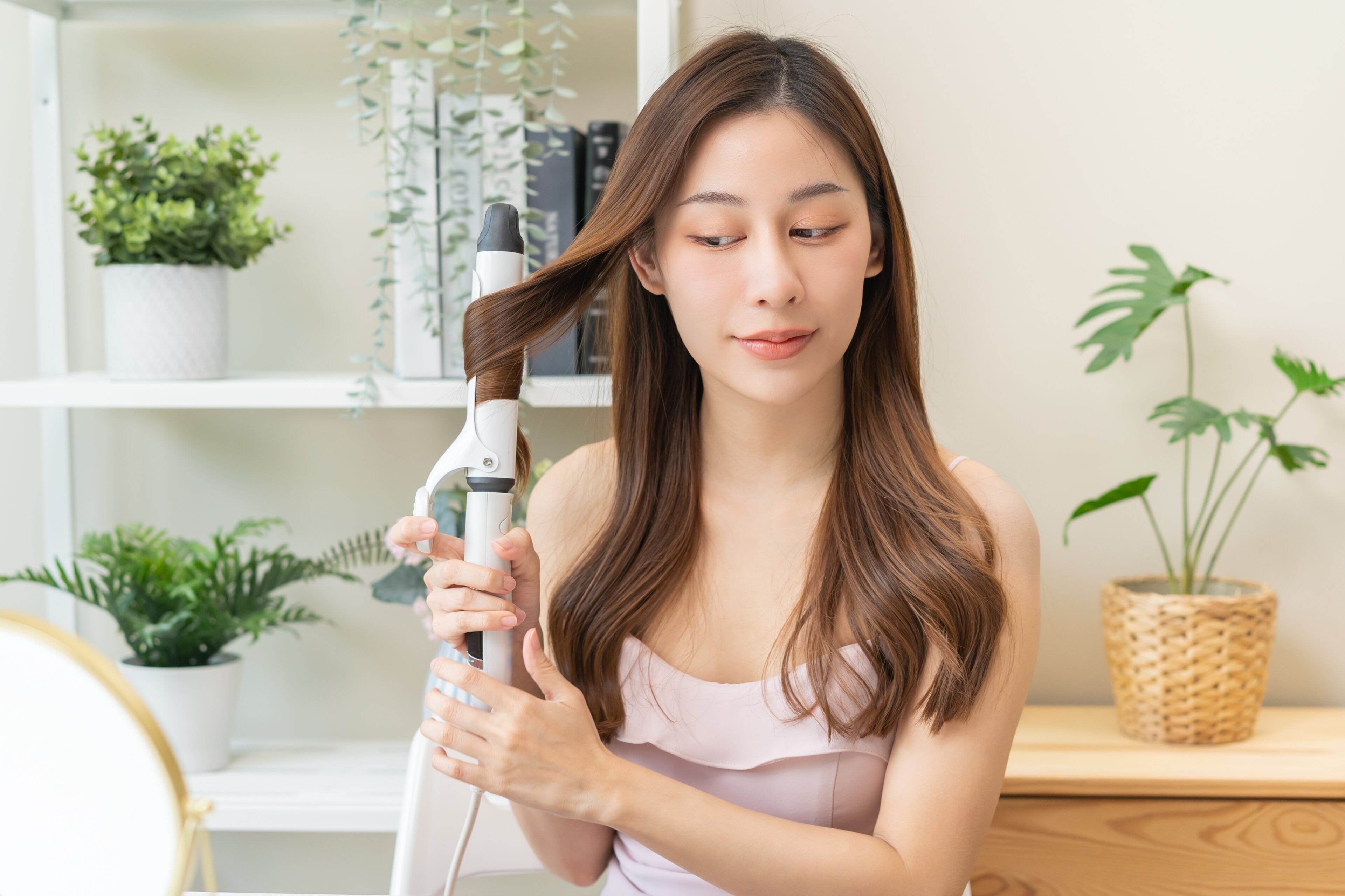 Use a curling iron or wand