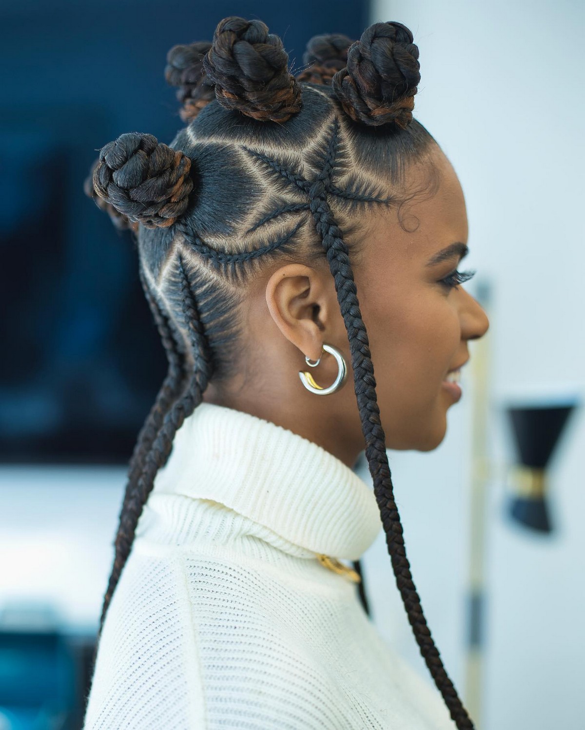 Braided Bantu Knots
