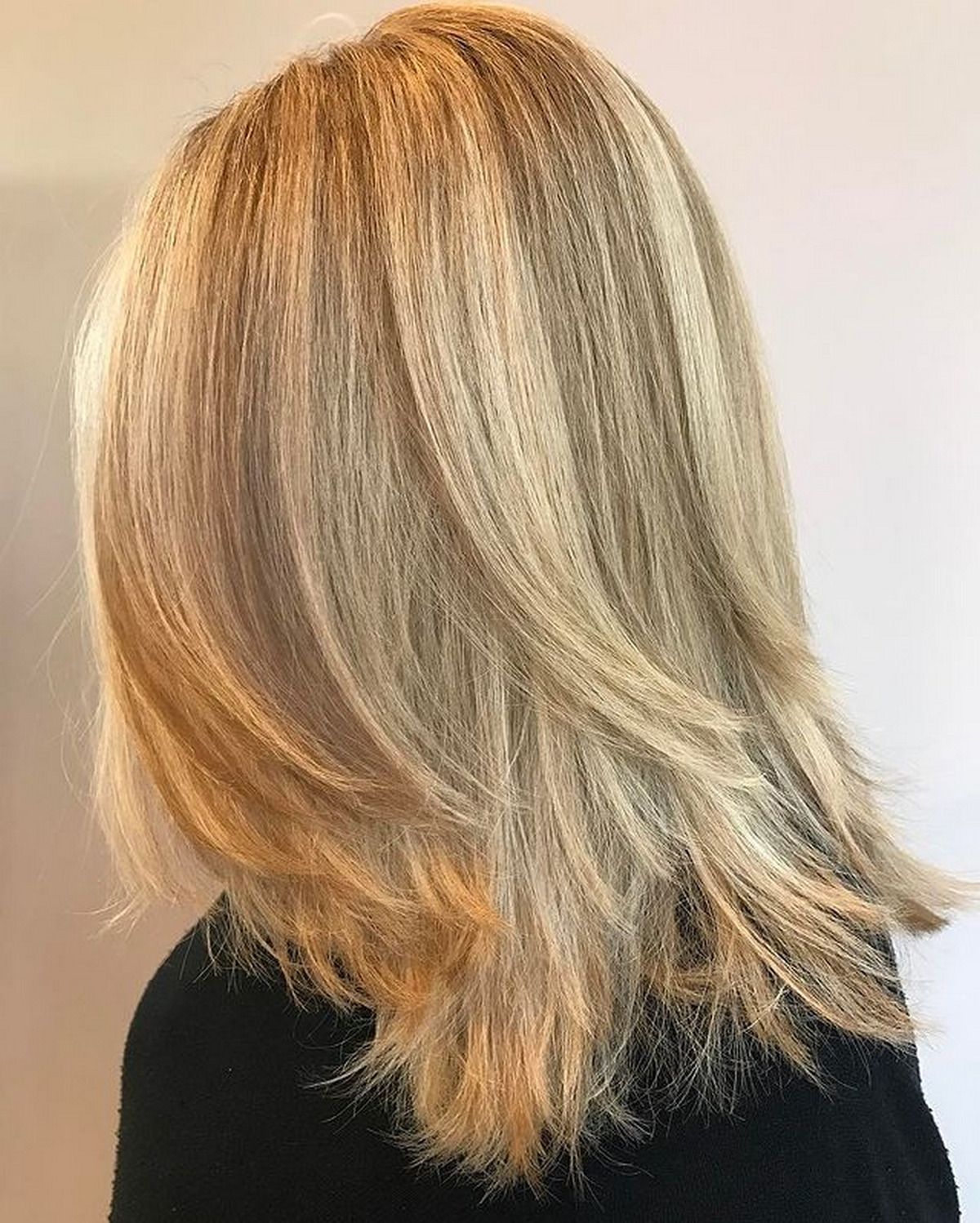 Medium-Length Hair With Long Feathered Layers