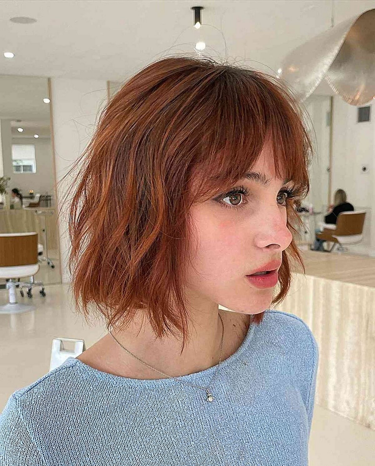 Choppy Bob With Bangs