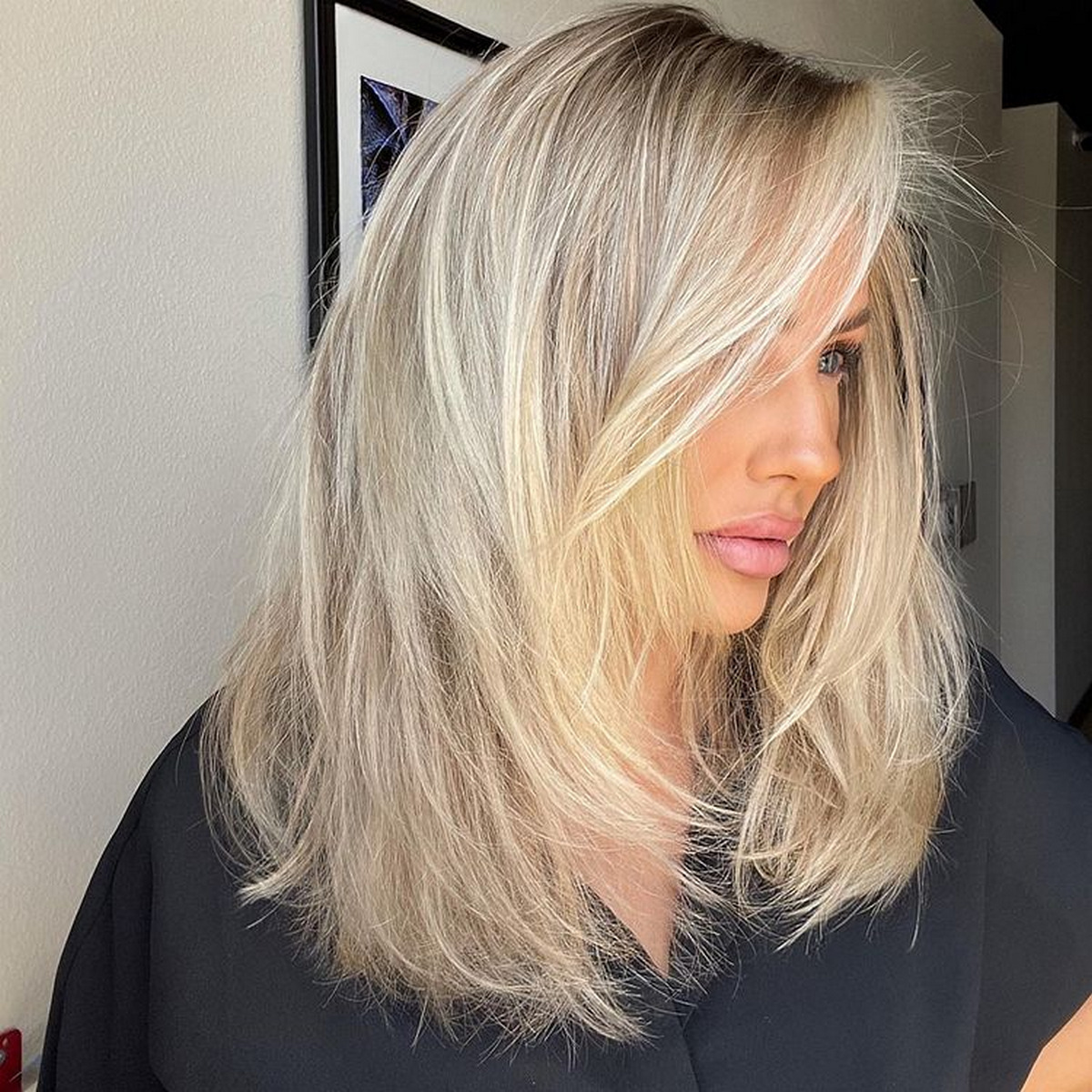 Medium-Length Hair With Front Layers