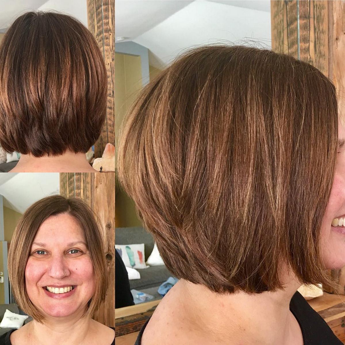 Blunt Layered Bob